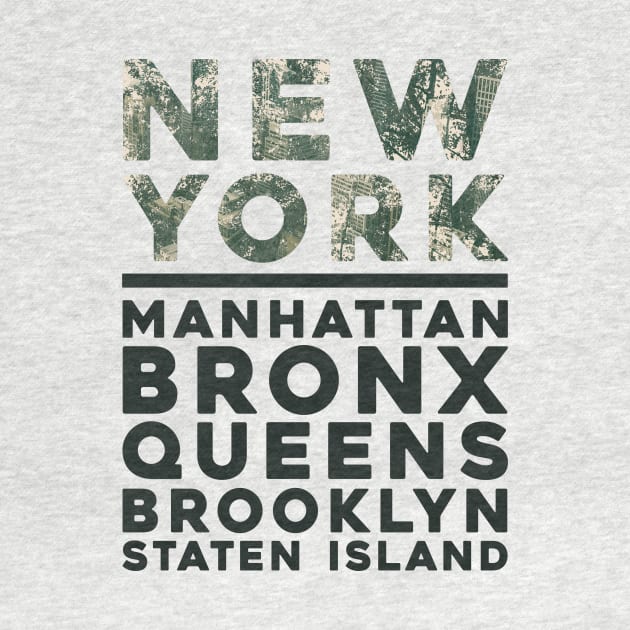 NY New York The Five Boroughs Manhattan Bronx Queens Brooklyn Staten Island by So Young So Good